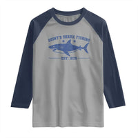 Retro Fisher Birthday Raglan Shirt Vintage Quints Shark Fishing 1975 - Wonder Print Shop