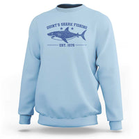 Retro Fisher Birthday Sweatshirt Vintage Quints Shark Fishing 1975 - Wonder Print Shop