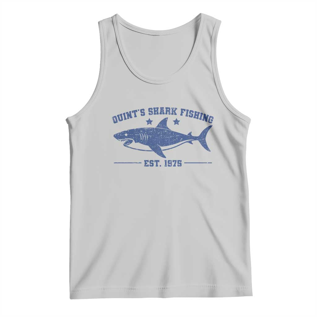 Retro Fisher Birthday Tank Top Vintage Quints Shark Fishing 1975 - Wonder Print Shop