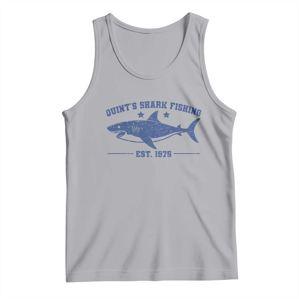 Retro Fisher Birthday Tank Top Vintage Quints Shark Fishing 1975 - Wonder Print Shop