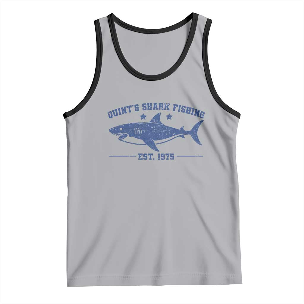 Retro Fisher Birthday Tank Top Vintage Quints Shark Fishing 1975 - Wonder Print Shop