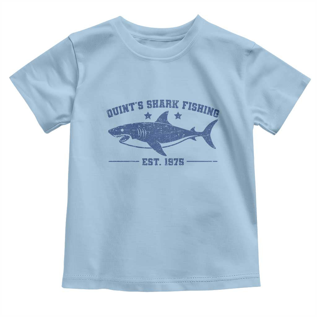 Retro Fisher Birthday Toddler T Shirt Vintage Quints Shark Fishing 1975 - Wonder Print Shop