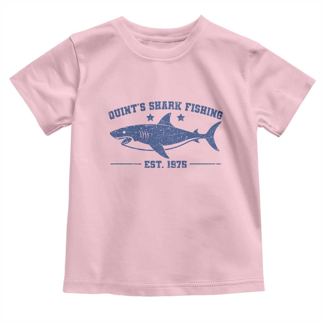 Retro Fisher Birthday Toddler T Shirt Vintage Quints Shark Fishing 1975 - Wonder Print Shop