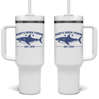 Retro Fisher Birthday Tumbler With Handle Vintage Quints Shark Fishing 1975 - Wonder Print Shop