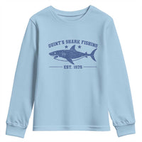 Retro Fisher Birthday Youth Sweatshirt Vintage Quints Shark Fishing 1975 - Wonder Print Shop