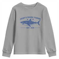 Retro Fisher Birthday Youth Sweatshirt Vintage Quints Shark Fishing 1975 - Wonder Print Shop