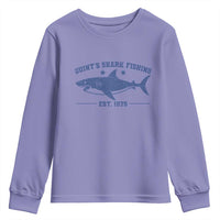Retro Fisher Birthday Youth Sweatshirt Vintage Quints Shark Fishing 1975 - Wonder Print Shop