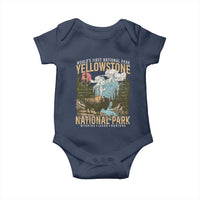 Vintage Yellowstone National Park Baby Onesie Retro Nature Wildlife Outdoor Hiking Camping Forest - Wonder Print Shop