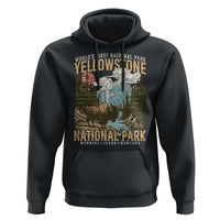 Vintage Yellowstone National Park Hoodie Retro Nature Wildlife Outdoor Hiking Camping Forest - Wonder Print Shop