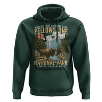 Vintage Yellowstone National Park Hoodie Retro Nature Wildlife Outdoor Hiking Camping Forest - Wonder Print Shop