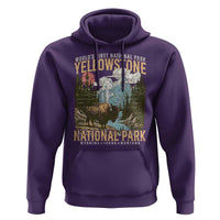 Vintage Yellowstone National Park Hoodie Retro Nature Wildlife Outdoor Hiking Camping Forest - Wonder Print Shop