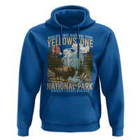 Vintage Yellowstone National Park Hoodie Retro Nature Wildlife Outdoor Hiking Camping Forest - Wonder Print Shop