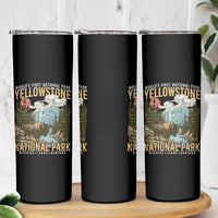 Vintage Yellowstone National Park Skinny Tumbler Retro Nature Wildlife Outdoor Hiking Camping Forest - Wonder Print Shop