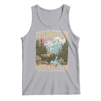 Vintage Yellowstone National Park Tank Top Retro Nature Wildlife Outdoor Hiking Camping Forest - Wonder Print Shop