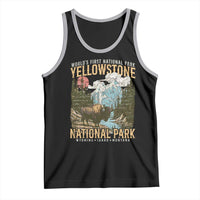 Vintage Yellowstone National Park Tank Top Retro Nature Wildlife Outdoor Hiking Camping Forest - Wonder Print Shop