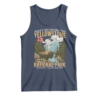 Vintage Yellowstone National Park Tank Top Retro Nature Wildlife Outdoor Hiking Camping Forest - Wonder Print Shop