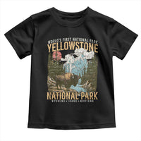 Vintage Yellowstone National Park Toddler T Shirt Retro Nature Wildlife Outdoor Hiking Camping Forest - Wonder Print Shop