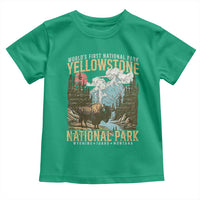 Vintage Yellowstone National Park Toddler T Shirt Retro Nature Wildlife Outdoor Hiking Camping Forest - Wonder Print Shop