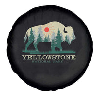 Yellowstone National Park Spare Tire Cover Bison Nature Wildlife Outdoor Hiking Camping Forest - Wonder Print Shop