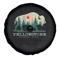 Yellowstone National Park Spare Tire Cover Bison Nature Wildlife Outdoor Hiking Camping Forest - Wonder Print Shop