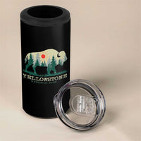 Yellowstone National Park 4 in 1 Can Cooler Tumbler Bison Nature Wildlife Outdoor Hiking Camping Forest - Wonder Print Shop
