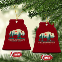 Yellowstone National Park Ceramic Ornament Bison Nature Wildlife Outdoor Hiking Camping Forest - Wonder Print Shop