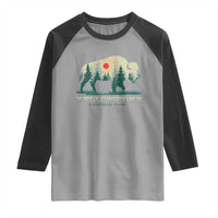 Yellowstone National Park Raglan Shirt Bison Nature Wildlife Outdoor Hiking Camping Forest - Wonder Print Shop
