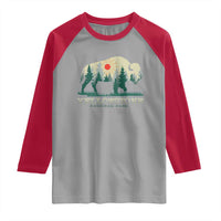 Yellowstone National Park Raglan Shirt Bison Nature Wildlife Outdoor Hiking Camping Forest - Wonder Print Shop