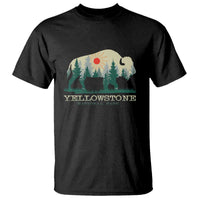 Yellowstone National Park T Shirt Bison Nature Wildlife Outdoor Hiking Camping Forest - Wonder Print Shop