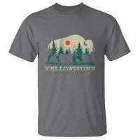 Yellowstone National Park T Shirt Bison Nature Wildlife Outdoor Hiking Camping Forest - Wonder Print Shop
