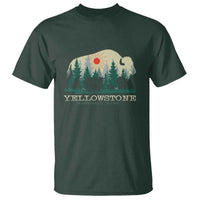 Yellowstone National Park T Shirt Bison Nature Wildlife Outdoor Hiking Camping Forest - Wonder Print Shop
