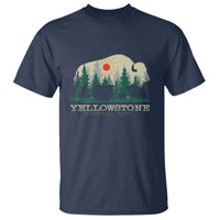 Yellowstone National Park T Shirt Bison Nature Wildlife Outdoor Hiking Camping Forest - Wonder Print Shop