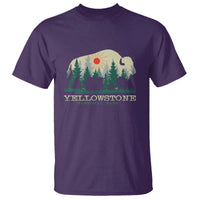 Yellowstone National Park T Shirt Bison Nature Wildlife Outdoor Hiking Camping Forest - Wonder Print Shop