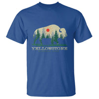 Yellowstone National Park T Shirt Bison Nature Wildlife Outdoor Hiking Camping Forest - Wonder Print Shop