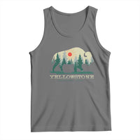 Yellowstone National Park Tank Top Bison Nature Wildlife Outdoor Hiking Camping Forest - Wonder Print Shop