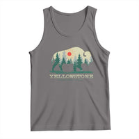 Yellowstone National Park Tank Top Bison Nature Wildlife Outdoor Hiking Camping Forest - Wonder Print Shop