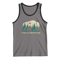 Yellowstone National Park Tank Top Bison Nature Wildlife Outdoor Hiking Camping Forest - Wonder Print Shop