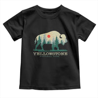 Yellowstone National Park Toddler T Shirt Bison Nature Wildlife Outdoor Hiking Camping Forest - Wonder Print Shop