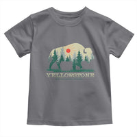 Yellowstone National Park Toddler T Shirt Bison Nature Wildlife Outdoor Hiking Camping Forest - Wonder Print Shop