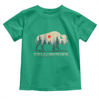 Yellowstone National Park Toddler T Shirt Bison Nature Wildlife Outdoor Hiking Camping Forest - Wonder Print Shop