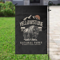 Vintage Yellowstone National Park Garden Flag Retro Bison Nature Wildlife Forest - Wonder Print Shop
