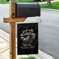 Vintage Yellowstone National Park Garden Flag Retro Bison Nature Wildlife Forest - Wonder Print Shop
