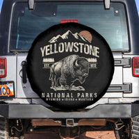 Vintage Yellowstone National Park Spare Tire Cover Retro Bison Nature Wildlife Forest - Wonder Print Shop