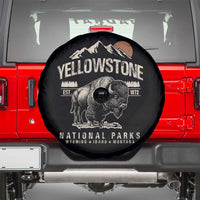 Vintage Yellowstone National Park Spare Tire Cover Retro Bison Nature Wildlife Forest - Wonder Print Shop