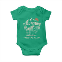 Vintage Yellowstone National Park Baby Onesie Retro Bison Nature Wildlife Forest - Wonder Print Shop