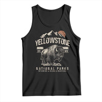 Vintage Yellowstone National Park Tank Top Retro Bison Nature Wildlife Forest - Wonder Print Shop
