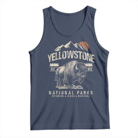Vintage Yellowstone National Park Tank Top Retro Bison Nature Wildlife Forest - Wonder Print Shop