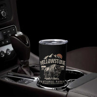 Vintage Yellowstone National Park Tumbler Cup Retro Bison Nature Wildlife Forest - Wonder Print Shop