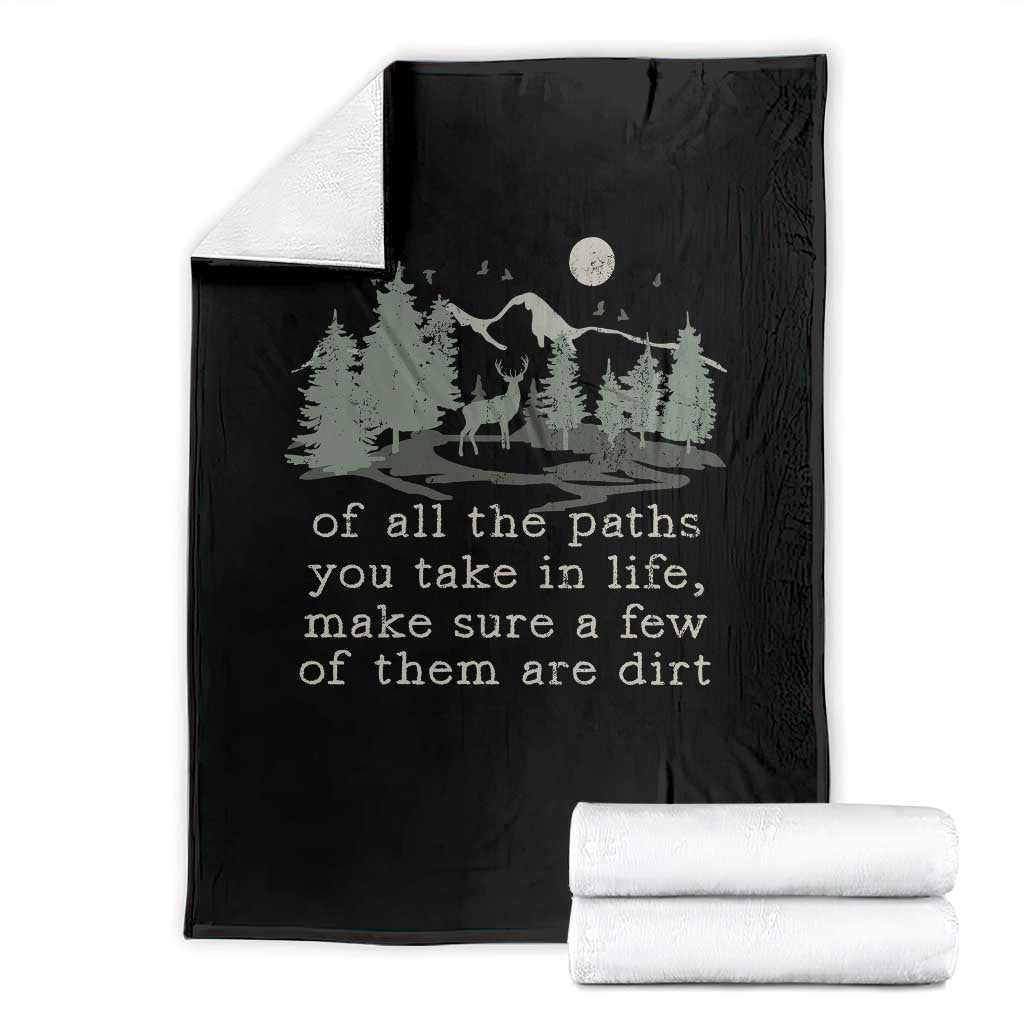 Retro Nature Wildlife Outdoor Throw Blanket Camping Forest Hiking Vintage - Wonder Print Shop