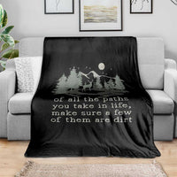 Retro Nature Wildlife Outdoor Throw Blanket Camping Forest Hiking Vintage - Wonder Print Shop
